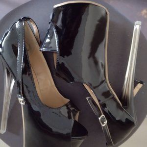 Stiletto Peep Toe Pumps
